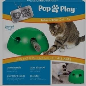 Pop n' Play Interactive Cat Toy - Green